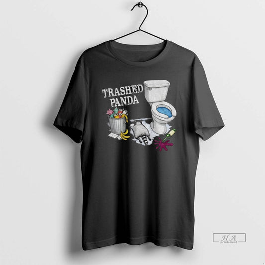 Official Trashed Panda Funny Drunk Raccoon Party Animal Joke Graphic T-Shirts, Hoodie, Sweatshirt | AU18TeeNovaLab.com