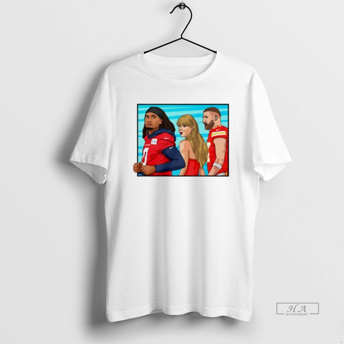 Official Travis And Taylor Glanced Back And Forth At Cj Stroud Texans T-Shirts, Hoodie, Sweatshirt | AU18TeeNovaLab.com