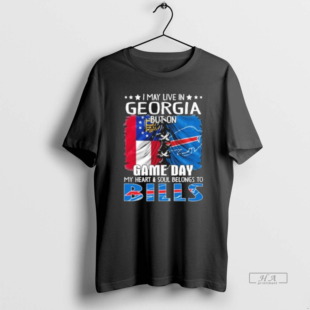 Official Trending Shirt I May Live In Georgia But On Gameday My Heart And Soul Hoodie, Sweatshirt | AU18TeeNovaLab.com