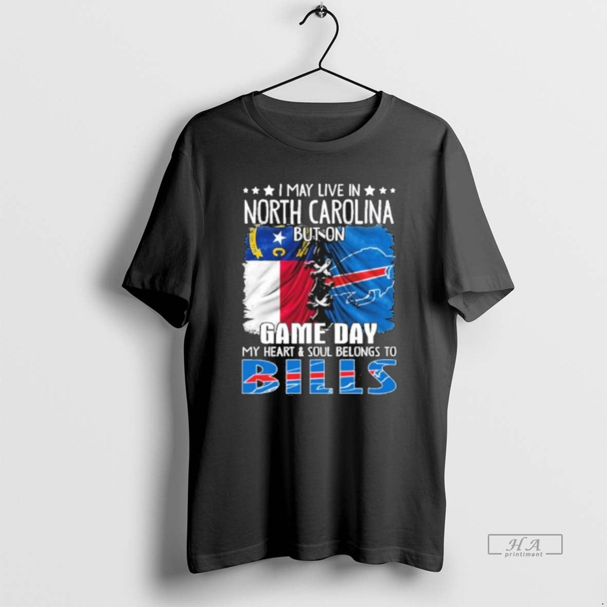 Official Trending Shirt I May Live In North Carolina But On Gameday My Heart And Hoodie, Sweatshirt | AU18TeeNovaLab.com