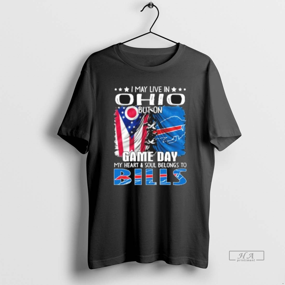 Official Trending Shirt I May Live In Ohio But On Gameday My Heart And Soul Hoodie, Sweatshirt | AU18TeeNovaLab.com