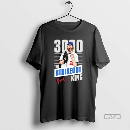 Official Trendy Clayton Kershaw Strikeout King 3000 Los Angeles Dodgers Signature