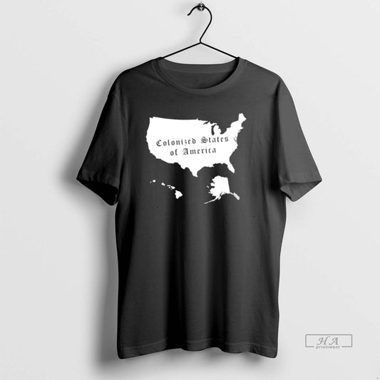 Official Trendy Colonized States Of America Map