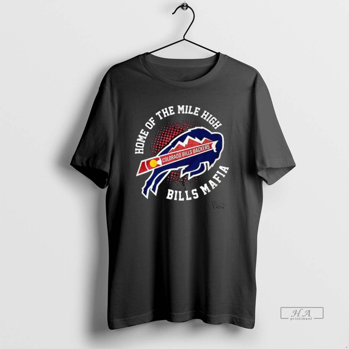 Official Trendy Colorado Bills Backers Home Of The Mile High Bills Mafia T-Shirts, Hoodie, Sweatshirt | AU18TeeNovaLab.com