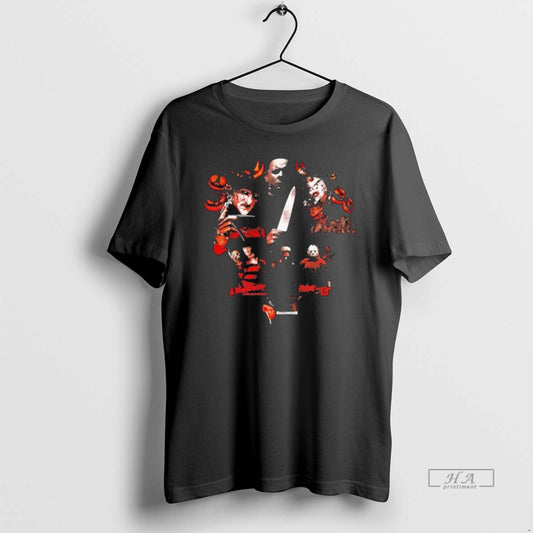 Official Trendy Freddy Krueger Michael Myers And Jason Voorhees A Nightmare Friday The 13th Halloween