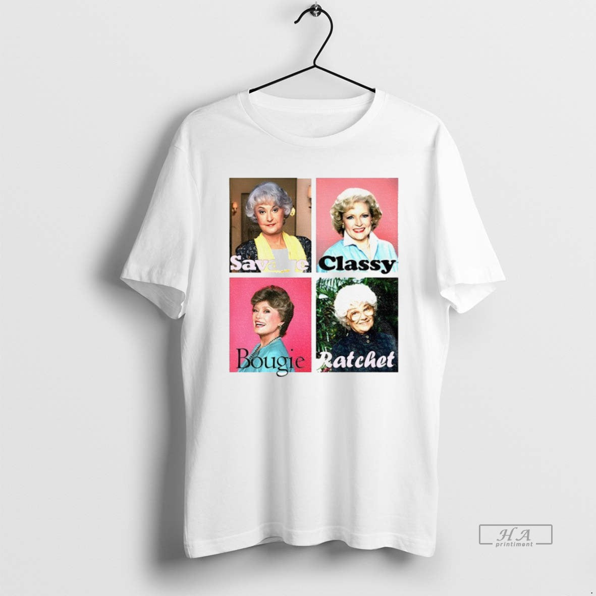 Official Trendy Golden Warhol Girls Savage Classy Bougie Ratchet