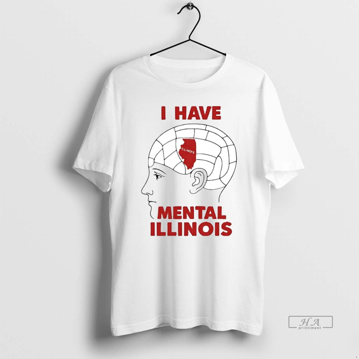 Official Trendy I Have Mental Illinois Brain
