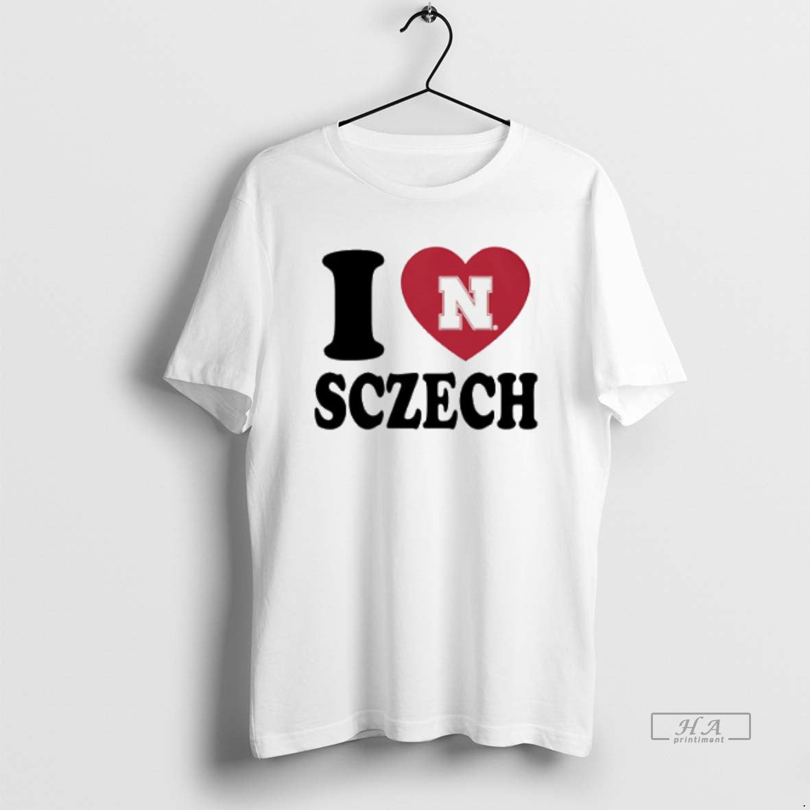Official Trendy I Love Allie Sczech Nebraska Volleyball Heart