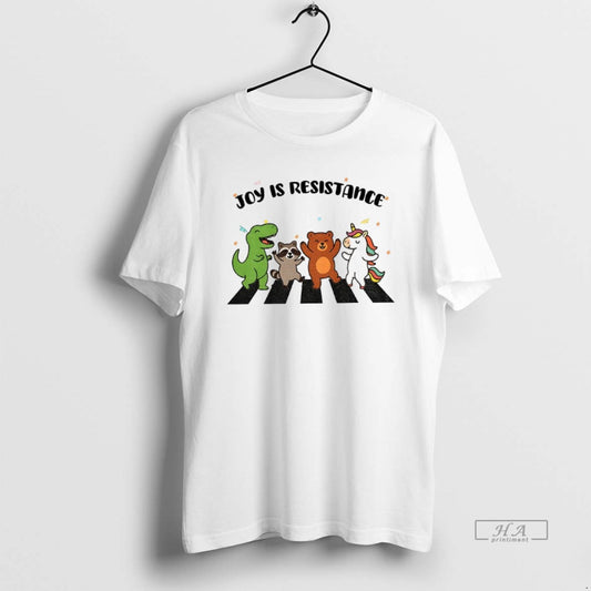 Official Trendy Joy Is Resistance Animal Dancing Portland Frog Abolish Ice