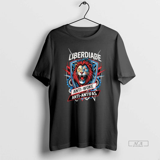 Official Trendy Lion Liberdiage Anti Woke Anti Antifas