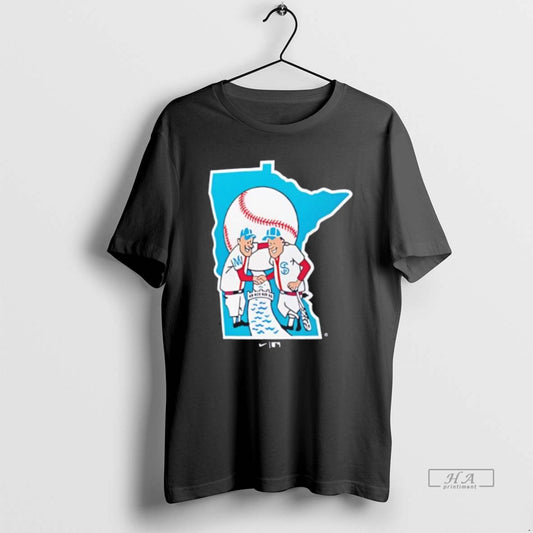 Official Trendy Minnesota Twins Blue Cooperstown Logo