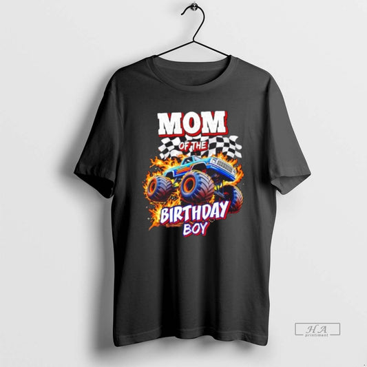Official Trendy Mom Of The Birthday Boy Monster Truck