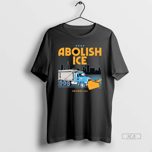 Official Trendy Plow Trucks Abolish Ice Chicago Skyline