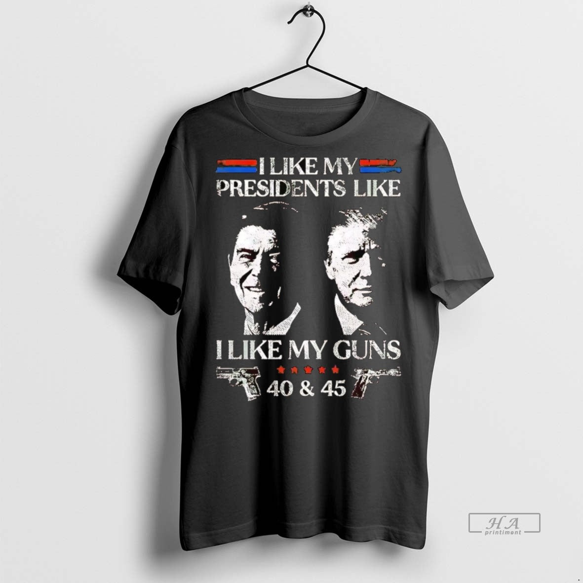 Official Trendy Ronald Reagan And Trump I Like My Presidents I Like My Guns 40
