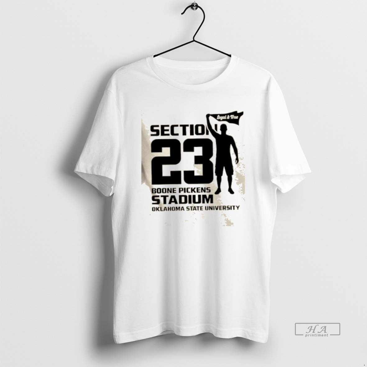 Official Trendy Section 231 Boone Pickens Stadium Oklahoma State University Logo 2 Sided