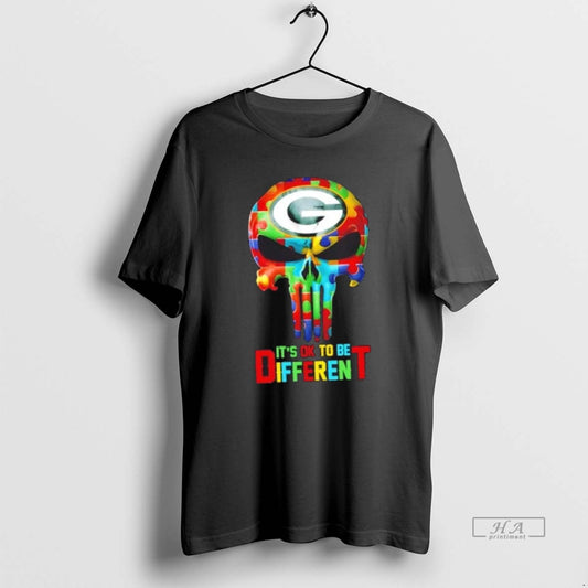 Official Trendy Skull Green Bay Packers Its Ok To Be Different