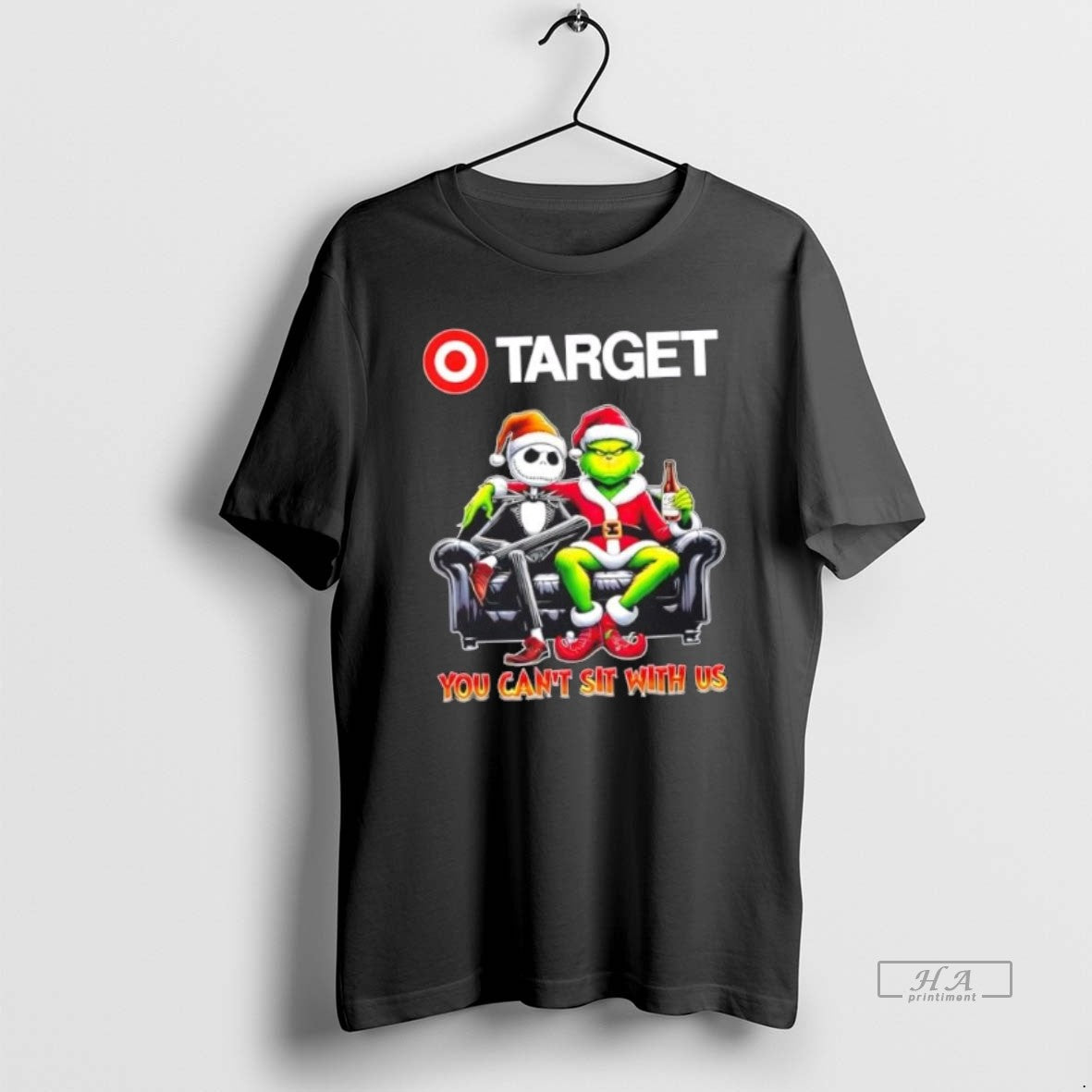 Official Trendy Target X Grinch And Jack Skellington Happy Hallothankmas You Cant Sit With Us