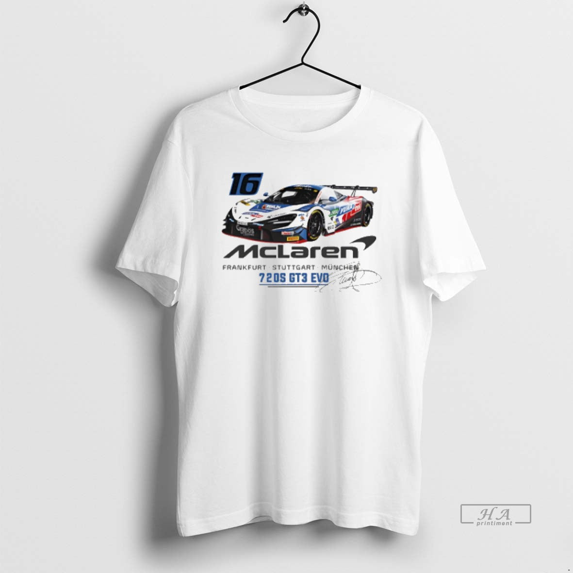 Official Trendy Timo Glock No 16 Mclaren Graphic Signature