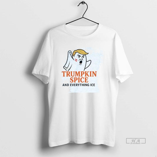 Official Trendy Trumpkin Spice And Everything Ice Halloween T-Shirts, Hoodie, Sweatshirt | AU18TeeNovaLab.com