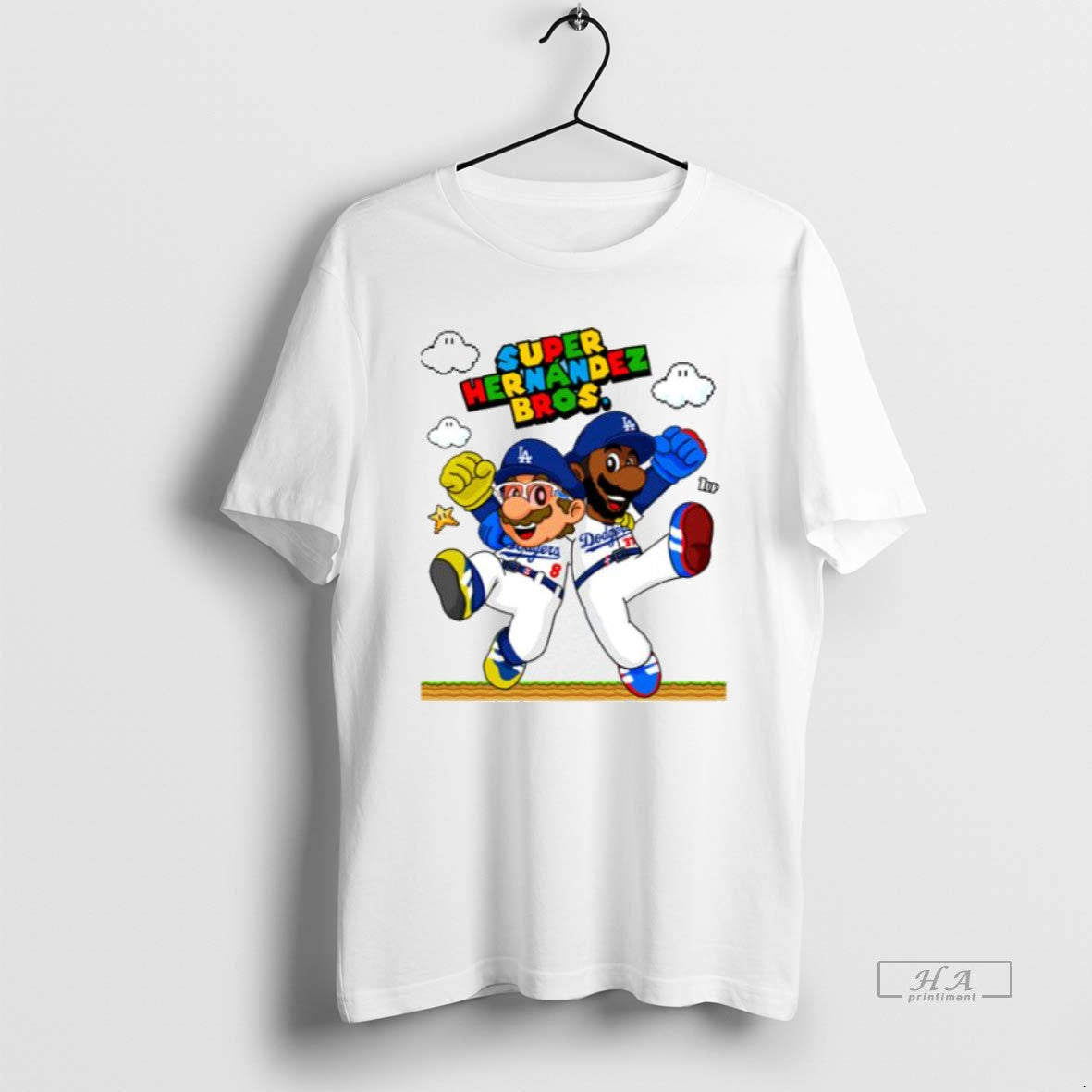 Official Trendy Lets Go Dodgers Super Hernandez Bros Men