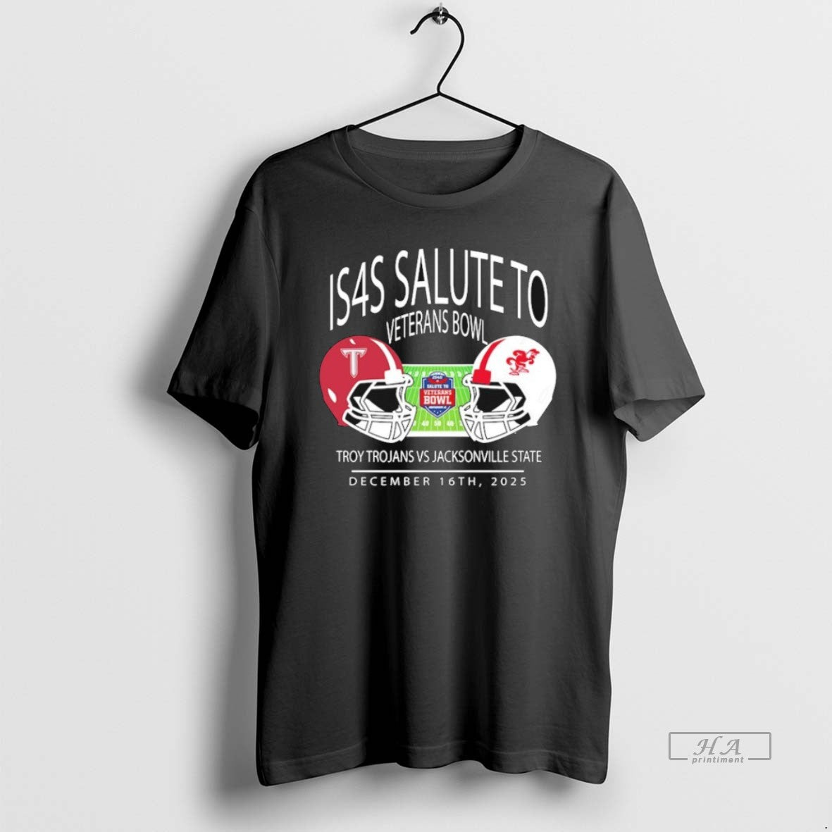 Official Troy Trojans Football Vs Jacksonville State Gamecocks Football Is4s Salute To Veterans Bowl At T-Shirts, Hoodie,...