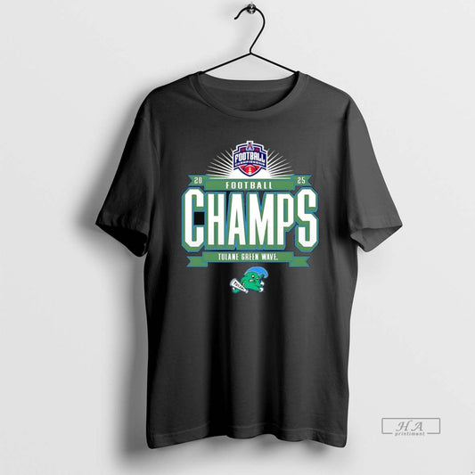 Official Tulane Green Wave 2025 American Football Championship T-Shirts, Hoodie, Sweatshirt | AU18TeeNovaLab.com