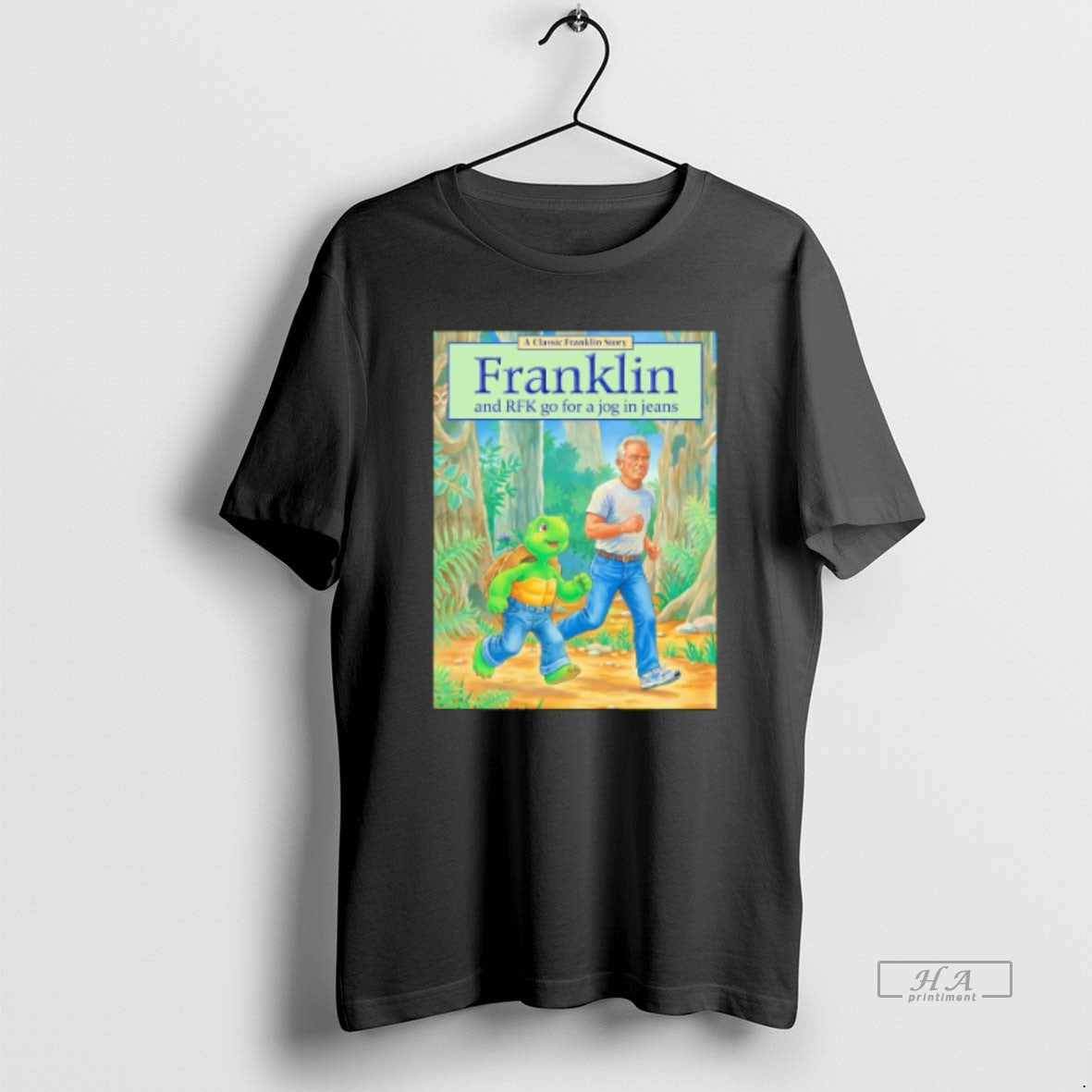 Official Turtle Franklin And Rfk Go For A Jog In Jeans Pete Hegseth Meme T-Shirts, Hoodie, Sweatshirt | AU18TeeNovaLab.com