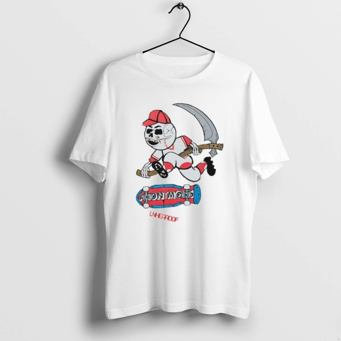 Official Unheardof Reaper Skater Baseball Graphic T-Shirts, Hoodie, Sweatshirt | AU18TeeNovaLab.com