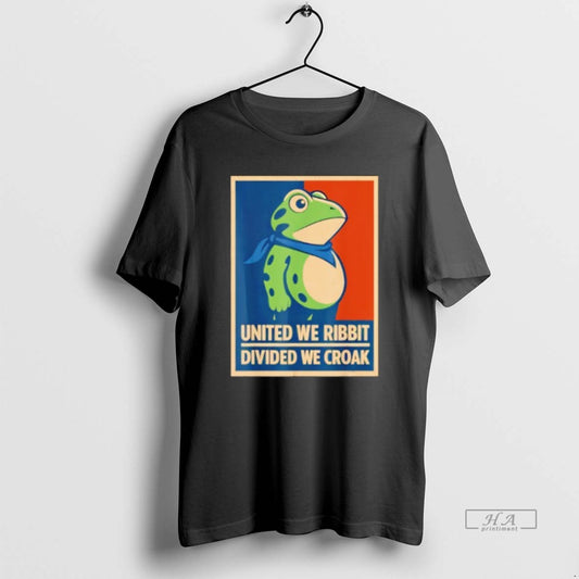 Official United We Ribbit Divided We Croak Funny Frog Protest Costume