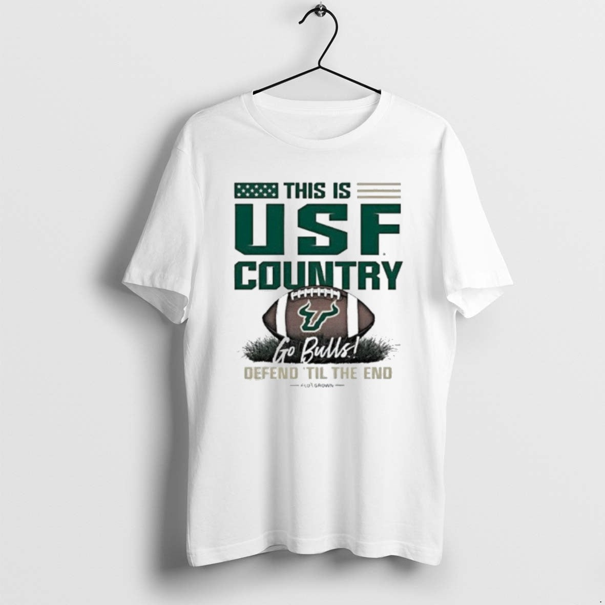 Official University Of South Florida Bulls Football Go Bulls Defend Til The End T-Shirts, Hoodie, Sweatshirt