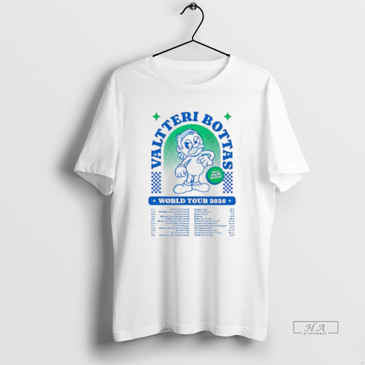 Official Valtteri Bottas World Tour 2026 Full Speed Again Racing T-Shirts, Hoodie, Sweatshirt | AU18TeeNovaLab.com