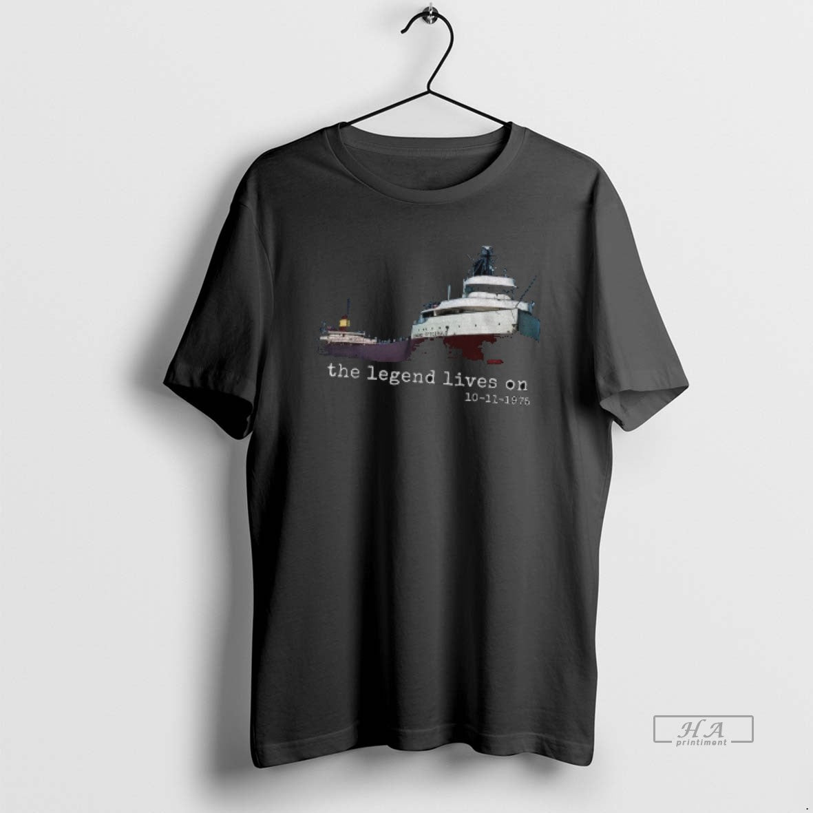 Official Vintage Edmund Fitzgerald Great Lakes Ship The Legend Lives One 10 11 1975 T-Shirts, Hoodie, Sweatshirt