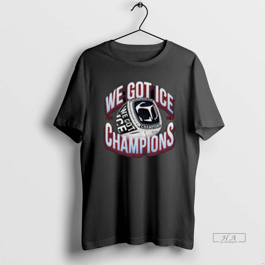 Official We Got Ice Champions Rings Circle Black T-Shirts, Hoodie, Sweatshirt | AU18TeeNovaLab.com