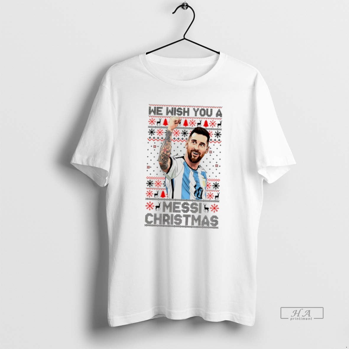 Official We Wish You A Messi Christmas Ugly T-Shirts, Hoodie, Sweatshirt | AU18TeeNovaLab.com