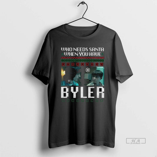 Official Who Needs Santa When You Have Byler Merry Christmas T-Shirts, Hoodie, Sweatshirt | AU18TeeNovaLab.com