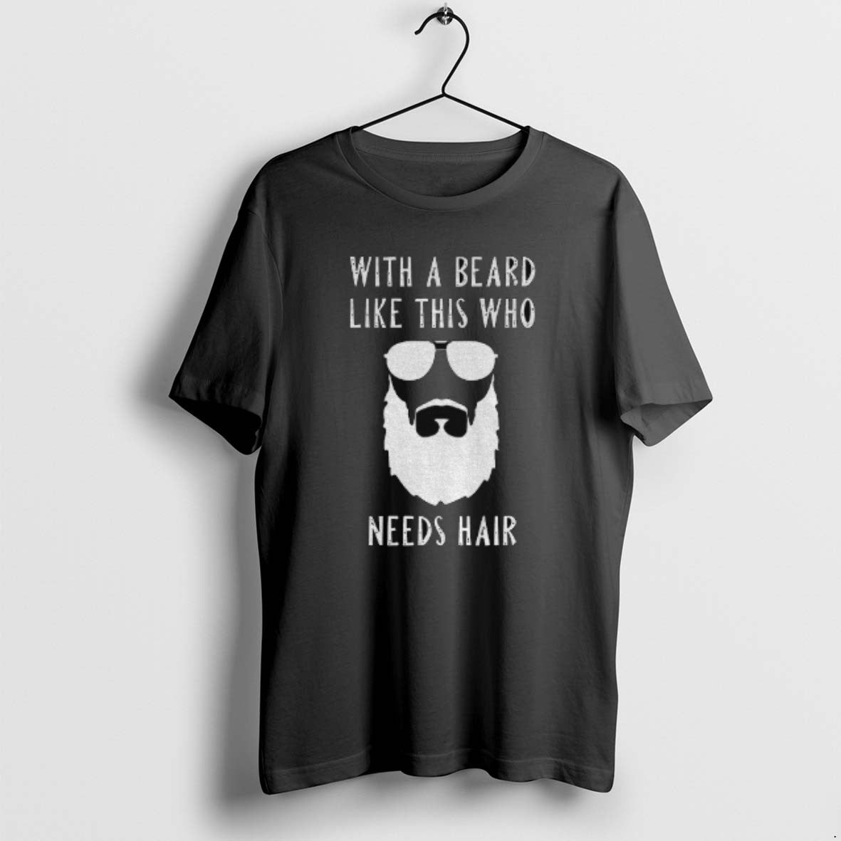 Official With A Beard Like This Who Needs Hair T-Shirts, Hoodie, Sweatshirt | AU18TeeNovaLab.com