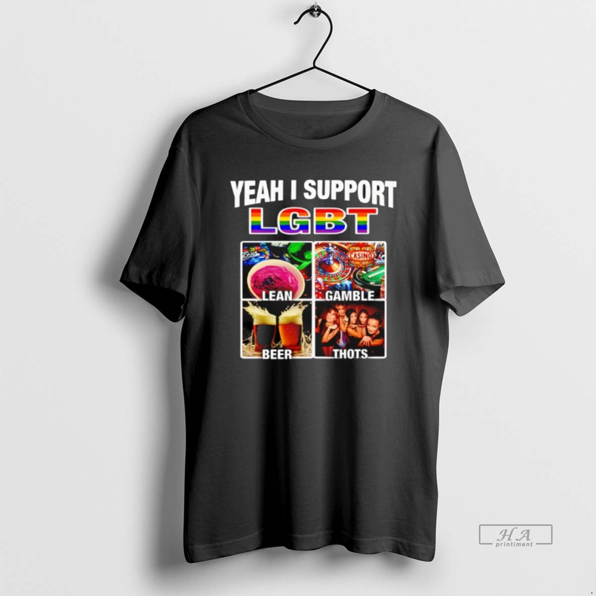 Official Yeah I Support Lgbt Casino Lean Gamble Beer Thots T-Shirts, Hoodie, Sweatshirt | AU18TeeNovaLab.com