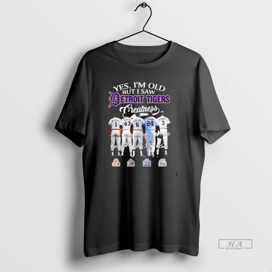 Official Yes Im Old But I Saw Detroit Tigers Greatness Players T-Shirts, Hoodie, Sweatshirt | AU18TeeNovaLab.com