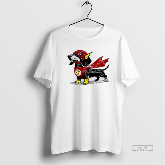 Official Awesome Dachshund Superhero Funny Wiener Dog Classic Womens T-Shirts, Hoodie, Sweatshirt | AU18TeeNovaLab.com