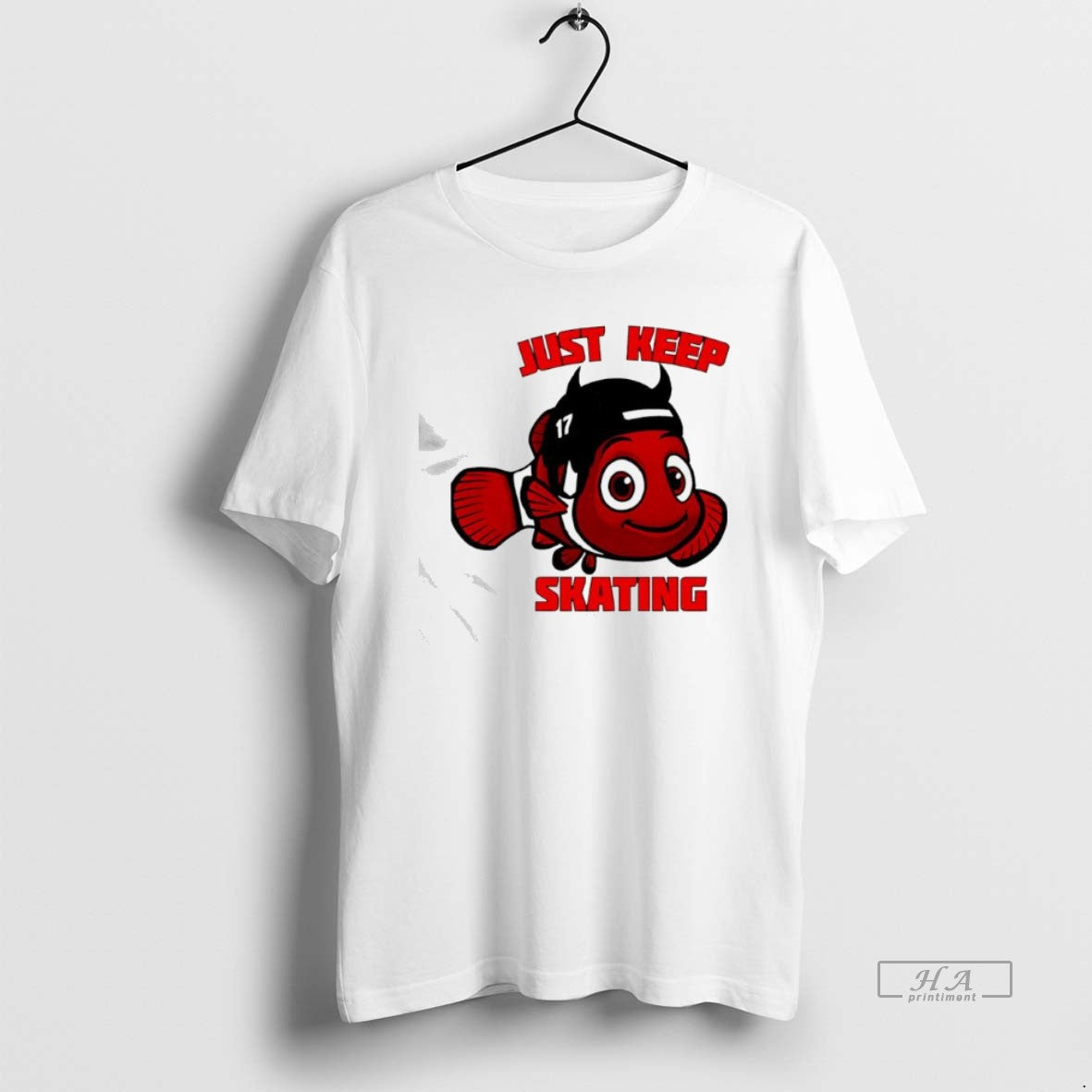 Official Ew Jersey Devils X Nemo Just Keep Skating T-Shirts, Hoodie, Sweatshirt | AU18TeeNovaLab.com
