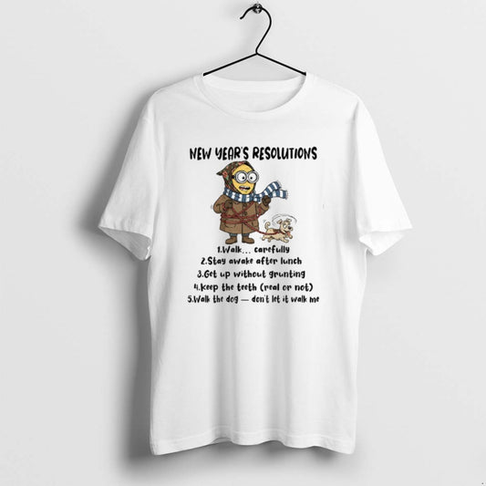 Official New Years Resolutions Walk Carefully Stay Awake After Lunch Get Up Without Grunting Christmas T-Shirts, Hoodie,...