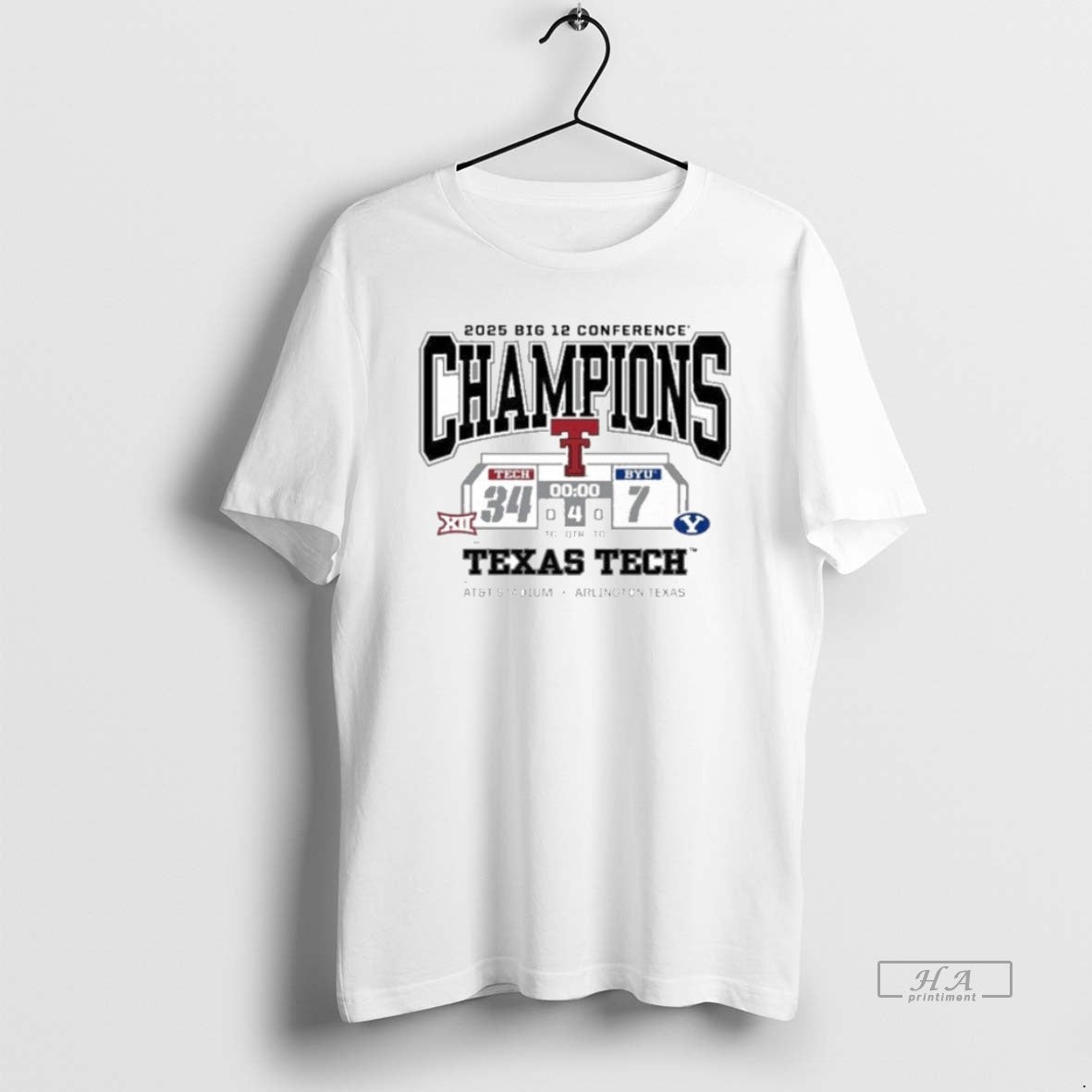 Official Texas Tech Red Raiders Vs Byu Cougars 2025 Big 12 Champions Score T-Shirts, Hoodie, Sweatshirt | AU18TeeNovaLab.com