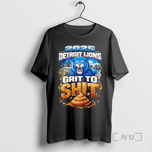 Officials 2025 Detroit Lions Grit To Shit Mascot T-Shirts, Hoodie, Sweatshirt | AU18TeeNovaLab.com
