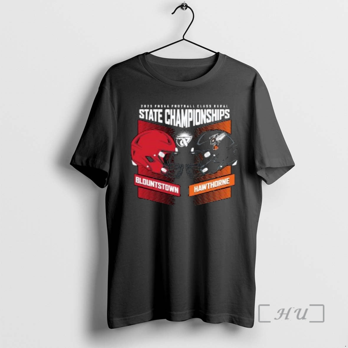 Officials 2025 Fhsaa Football Class Rural State Championships H2h Blountstown Vs Hawthorne Circle Black Premium T-Shirts,...