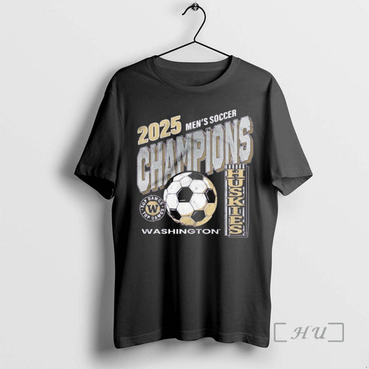Officials 2025 Mens Soccer Champions Huskies Washington Ball T-Shirts, Hoodie, Sweatshirt | AU18TeeNovaLab.com