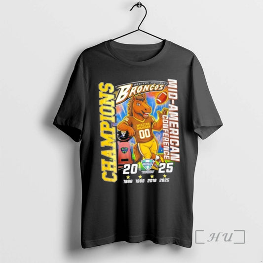 Officials 2025 Mid American Conference Western Michigan Broncos Champions T-Shirts, Hoodie, Sweatshirt | AU18TeeNovaLab.com