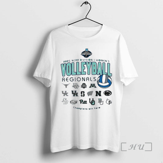 Officials 2025 Ncaa Di Womens Volleyball Regional Teams T-Shirts, Hoodie, Sweatshirt | AU18TeeNovaLab.com