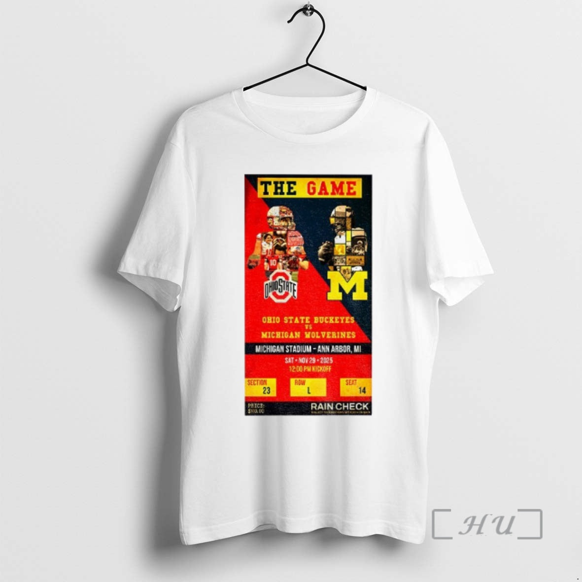 Officials 2025 Rivalry Game Ticket Victory Over Michiganohio State Vs Michigan Premium T Shirts Sweater Hoodie, Sweatshirt