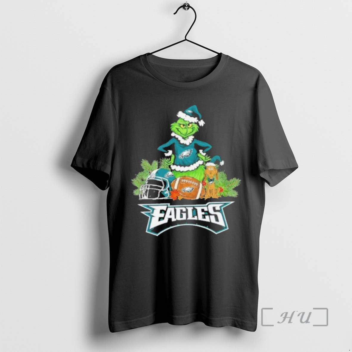 Officials 2025 Santa Grinch X Dog Ball Merry Christmas Philadelphia Logo Premium T Shirts Sweater Hoodie, Sweatshirt