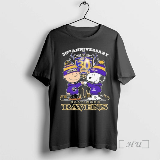Officials 30th Anniversary Baltimore Ravens Peanuts T-Shirts, Hoodie, Sweatshirt | AU18TeeNovaLab.com